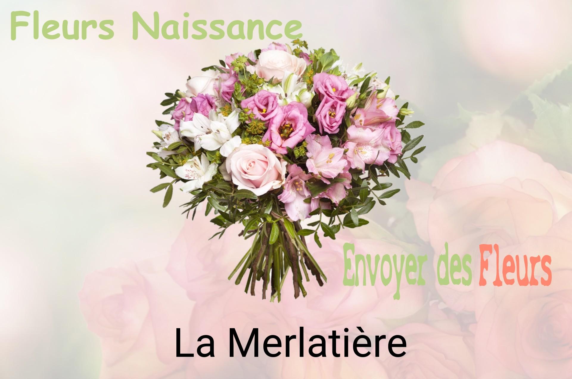 Bouquet de fleurs de naissance livré à La Merlatière
